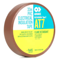 Advance AT7 Brown PVC Electrical Tape 33m Stage Electrics
