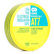 Advance 109159 AT7 33m PVC Insulation Tape Earth Stage Electrics
