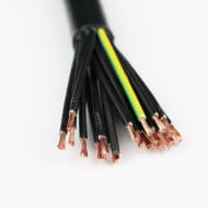 StageFlex Metre x VDE0295 PVC Pro Cable -18core Numbered 2.5mm Black
