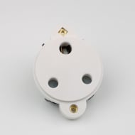 StageStore FM7080 15A Panel Socket Round 1 Gang White