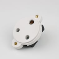 StageStore FM7080 15A Panel Socket Round 1 Gang White