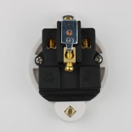 StageStore FM7080 15A Panel Socket Round 1 Gang White