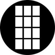 Rosco 77138 B size Gobo 138 Cats Window