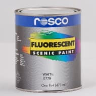 Rosco 577914 Fluorescent Paint - White - 473ml