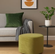 18552 Yellow Footstool