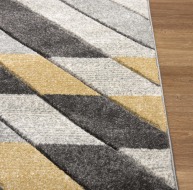 Asher Rug Grey-Mustard