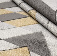 Asher Rug Grey-Mustard