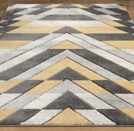 Asher Rug Grey-Mustard