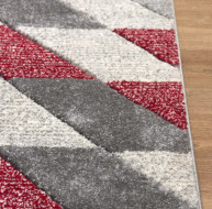 Asher Rug Grey-Red