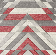 Asher Rug Grey-Red