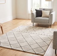 beige grey mixed pattern rug