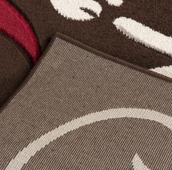 Primrose Rug Choc-Red