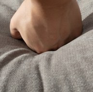 Chair + Footstool 1986 Light Grey