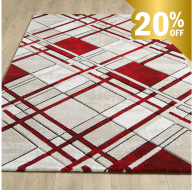 Accra Rug - Cream Red