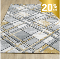 Accra Rug - Grey Gold