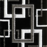 Mercury Rug - Black Grey