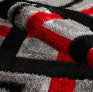 Mercury Rug - Grey Red