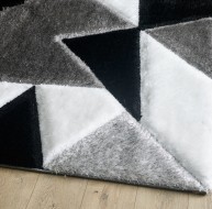 Pluton Rug - Black Grey