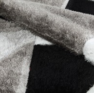 Pluton Rug - Black Grey