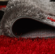 Pluton Rug - Grey Red