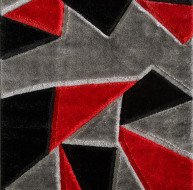 Pluton Rug - Grey Red