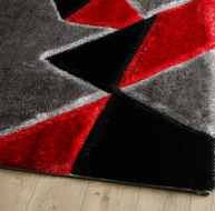 Pluton Rug - Grey Red