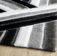 Saturn Rug - Black Grey