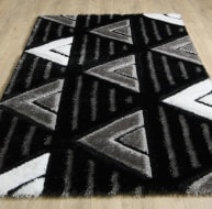 Venus Rug - Black Grey