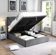 Dublin Grey Gas Lift Bed