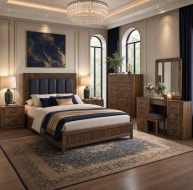 dark wooden luxury bedroom range