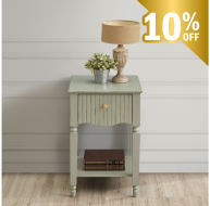 Ritz Lamp Table - Olive Green