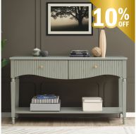 Ritz Large Console - Olive Green