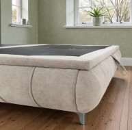 Limerick Beige Storage Bed