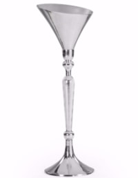 Large Polished Aluminium Champagne Bucket on Stand