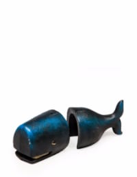 Cast Iron Antiqued Whale Bookends