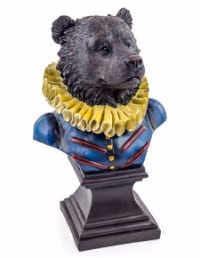 Gentry Bear Bust on Square Base