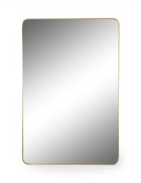 Large Rectangular Gold Framed Arden Wall Mirror