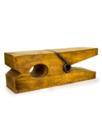 Giant Wooden Effect Clothes Peg Table/Stool