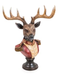 Medium Gentry Stag Bust on Square Base