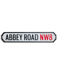 Antiqued Wooden "Abbey Road NW8" Road Sign