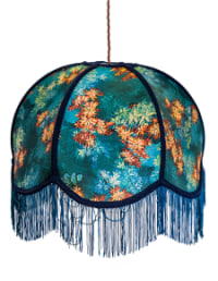 Floral Design Frilled Lampshade (Use As Pendant or Shade)