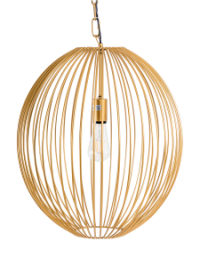 Gold Extra Large Wire Sphere Ceiling Pendant