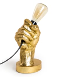 Gold "Hand Held" Table Lamp