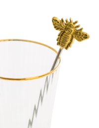 Set of 4 Gold Bumblebee Drinks Stirrers