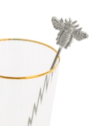 Set of 4 Nickel Bumblebee Drinks Stirrers