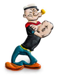 Cast Iron Popeye Bottle Opener (to be bought in qtys of 5)