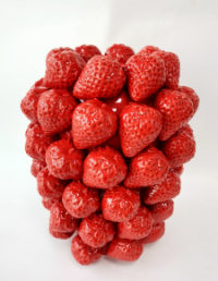 Ceramic Extra Large Multi Strawberry Vase