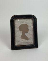 Antiqued Ribbed Black 5x7" Photo Frame