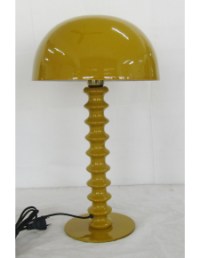 Mustard Yellow Large Ribbed Table Lamp