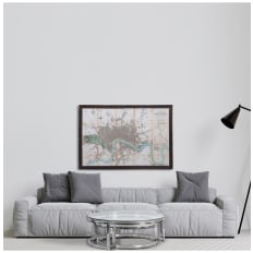 River Thames Vintage Style Large Framed Print | Nicky Cornell